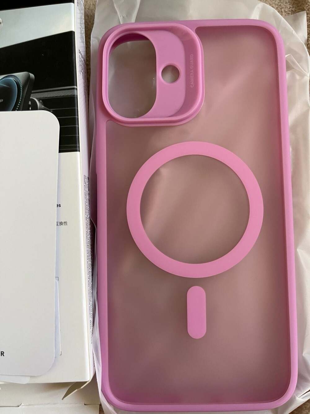 ESR Classic Series Hybrid Case (HaloLock) for iPhone 16 Plus - Frosted Pink